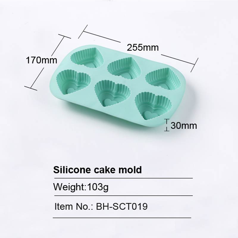 Diamond Heart Shape Silicone Cake Mold