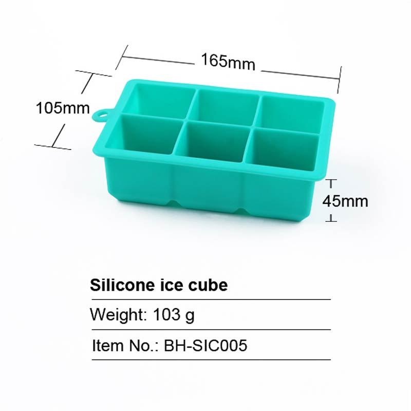 Covered Silicone Ice Cube Trays