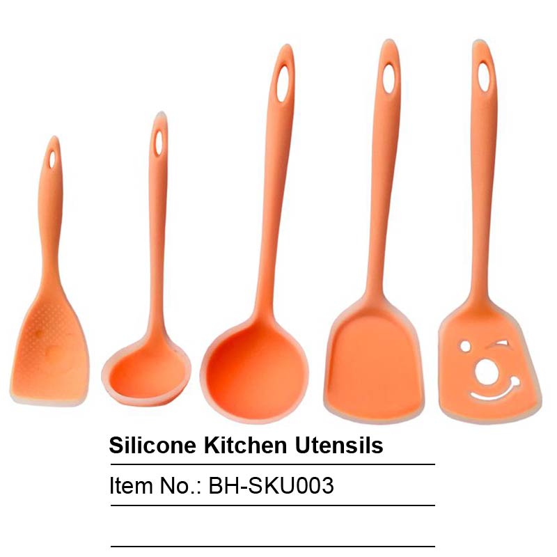 5pcs of all Silicone Utensils-BH-SKU003