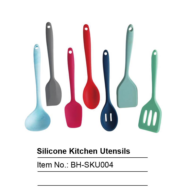 7pcs of all Silicone Utensils-BH-SKU004